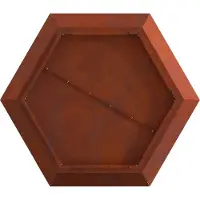 vidaXL Feuerstelle Rostoptik 75 x 75 x 28 cm