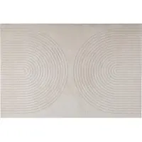 vidaXL Bereichsteppiche GALATI Creme 170 x 120 cm Polyester