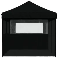 vidaXL Party-Zelt Schwarz 292 x 580 x 315 cm Oxford-Stoff