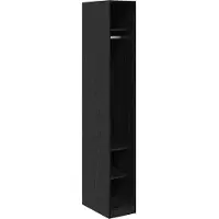 vidaXL Kleiderschrank Schwarz Eichen-Optik 50 x 30 x 200 cm