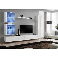 Xl Moebel Gmbh Weiß Wohnwand Luxus Wandschrank Komplett Sideboard TV-Ständer Modern Design Neu