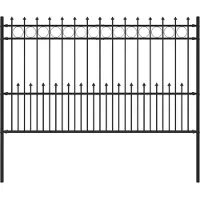 vidaXL Spike-Ringzaun HORST 200 x 166 cm Pulverbeschichteter Stahl