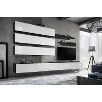 Xl Moebel Gmbh Wohnzimmermöbel Luxus Wohnwand Designer Garnitur Set TV-Ständer Wandschrank