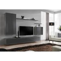 Xl Moebel Gmbh Luxus Grau Wohnwand Modern TV Ständer Sideboard Wohnzimmermöbel Neu