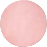vidaXL Rutschfester Kunstfellteppich Olite Rosa Ø 200 cm Polyester