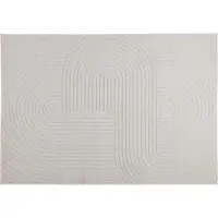 vidaXL Bereichsteppiche PALMERAS Creme 280 x 200 cm Polyester