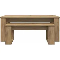 vidaXL Kaffeetisch Set 2 stk. Artisan-Eiche 100 x 50 x 42 cm