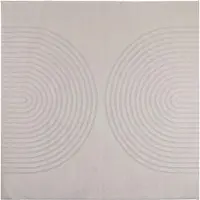 vidaXL Bereichsteppiche Quadratisch GALATI Creme 200 x 200 cm