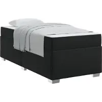 vidaXL Bettrahmen Schwarz 80 x 200 cm Stoff