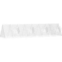 vidaXL Hühnerkäfig Silber 430 x 100 x 85 cm Verzinkter Stahl