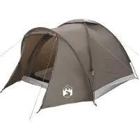 vidaXL Angelzelt 2 Personen Braun Wasserdicht