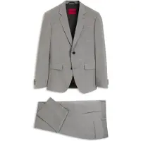 HUGO Zweiteiliger Slim-Fit Anzug aus Woll-Mix Grösse 102