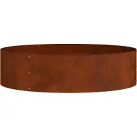vidaXL Pflanzenring Rostig 80 x 80 x 20 cm Wetterfeststahl