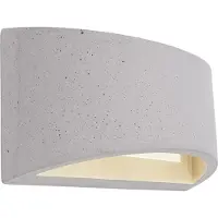 LIGHT IMPRESSIONS 341187 Wandaufbauleuchte Arianna II , Grau