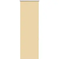 vidaXL Verdunkelungsrollo Beige 60x130cm Stoffbreite 55,7 cm Polyester