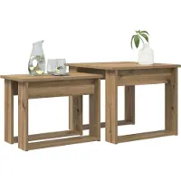 vidaXL Kaffeetisch Set 2 stk. Artisan-Eiche 50 x 52 x 42 cm