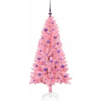vidaXL Mads (mit 150 LEDs und lilafarbenen Bällen)