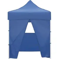 vidaXL Party-Zelt Blau 200 x 200 x 315 cm Oxford-Stoff