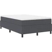 vidaXL Plattformbettgestell Dunkelgrau 120 x 190 cm Cordstoff