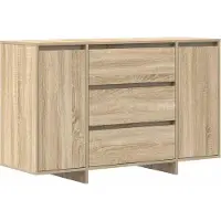 vidaXL Sideboard Sonoma-Eiche 120 x 41 x 75 cm Holzwerkstoff