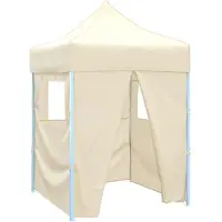 vidaXL Party-Zelt Creme 200 x 200 x 315 cm Oxford-Stoff