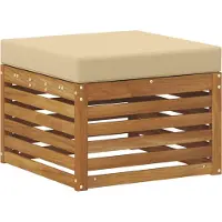 vidaXL Outdoor-Fußhocker Massivholz Akazie Natur