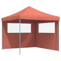 vidaXL Party-Zelt Terrakotta 292 x 292 x 315 cm Oxford-Stoff