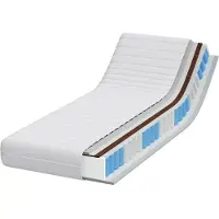 vidaXL Matratze Weiß 70 x 200 cm Taschenfeder
