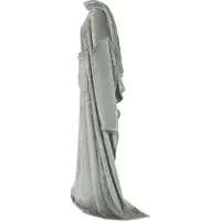 vidaXL Decken-Hoodie Grau F Flanell