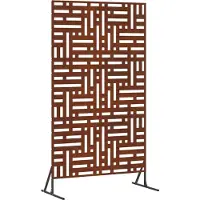 vidaXL Sichtschutz 100 x 50 x 180 cm Wetterfeststahl Rostoptik