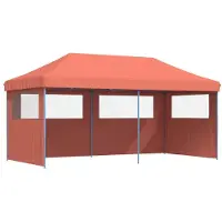 vidaXL Party-Zelt Terrakotta 292 x 580 x 315 cm Oxford-Stoff