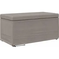 vidaXL Hocker Taupe 81 x 41 x 40 cm Stoff und Pressholz