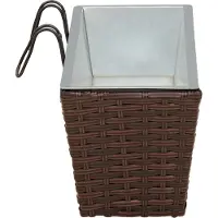 vidaXL Balkon 2 pcs 50 x 17 x 17 cm Metall
