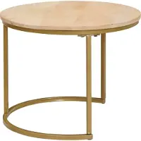 vidaXL Nesting-Couchtische 3 stk. Braun 54 x 54 x 40 cm