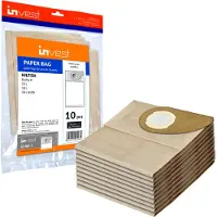 Invest-de 10 Papier-Staubsaugerbeutel für Nilfisk Staubsauger Buddy II Erstatz