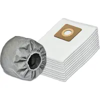 Invest-de 10 Staubsaugerbeutel mit 1 Filter für Bosch AdvancedVac 20 UniversalVac 15
