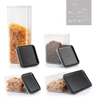 Bodum Vorratsdose Canteen Black (Set von 6)