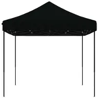vidaXL Partyzelt 292 x 440 x 315 cm Schwarz Oxford-Stoff