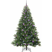 vidaXL Leif (mit LEDs und lilafarbenen Bällen)