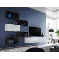 Xl Moebel Gmbh Modern Wohnwand Schwarz Designer Wohnzimmer Möbel Holz TV-Ständer