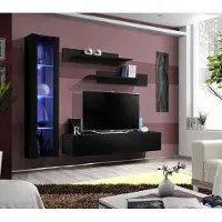 Xl Moebel Gmbh Wohnzimmermöbel Schwarz Komplett Set Wohnwand Designer Hänge Vitrine Möbel