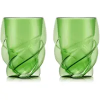 Bodum Doppelwandig Glas Pavina Paris Twisted Grün 270 ml 9,2 cm (2er-Set)