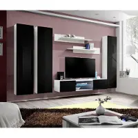 Xl Moebel Gmbh Wohnwand Luxus Set 6tlg. Wohnzimmer Hänge Vitrine Moderne TV-Ständer Designer