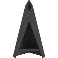 vidaXL Feuerschale Schwarz 58 x 40 x 100 cm Wetterfeststahl