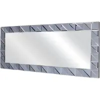 Xl Moebel Gmbh Grauer moderner Spiegel aus Glas für Wohnzimmer, Schlafzimmer, Flur