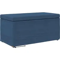 vidaXL Hocker Blau 81 x 41 x 40 cm Stoff und Pressholz