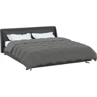vidaXL Sommerdecke Gepolstert Hellgrau 200 x 220 cm Mikrofaser