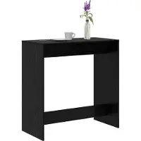 vidaXL Bartisch 102 x 50 x 103,5 cm Holzwerkstoff Schwarz Eichen-Optik