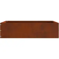 vidaXL Raseneinfassung Rostig 50 x 50 x 13 cm Wetterfeststahl