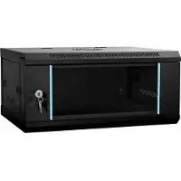 vidaXL Netzwerkschrank mit Speicher Schwarz 60 x 35 x 28 cm Stahl